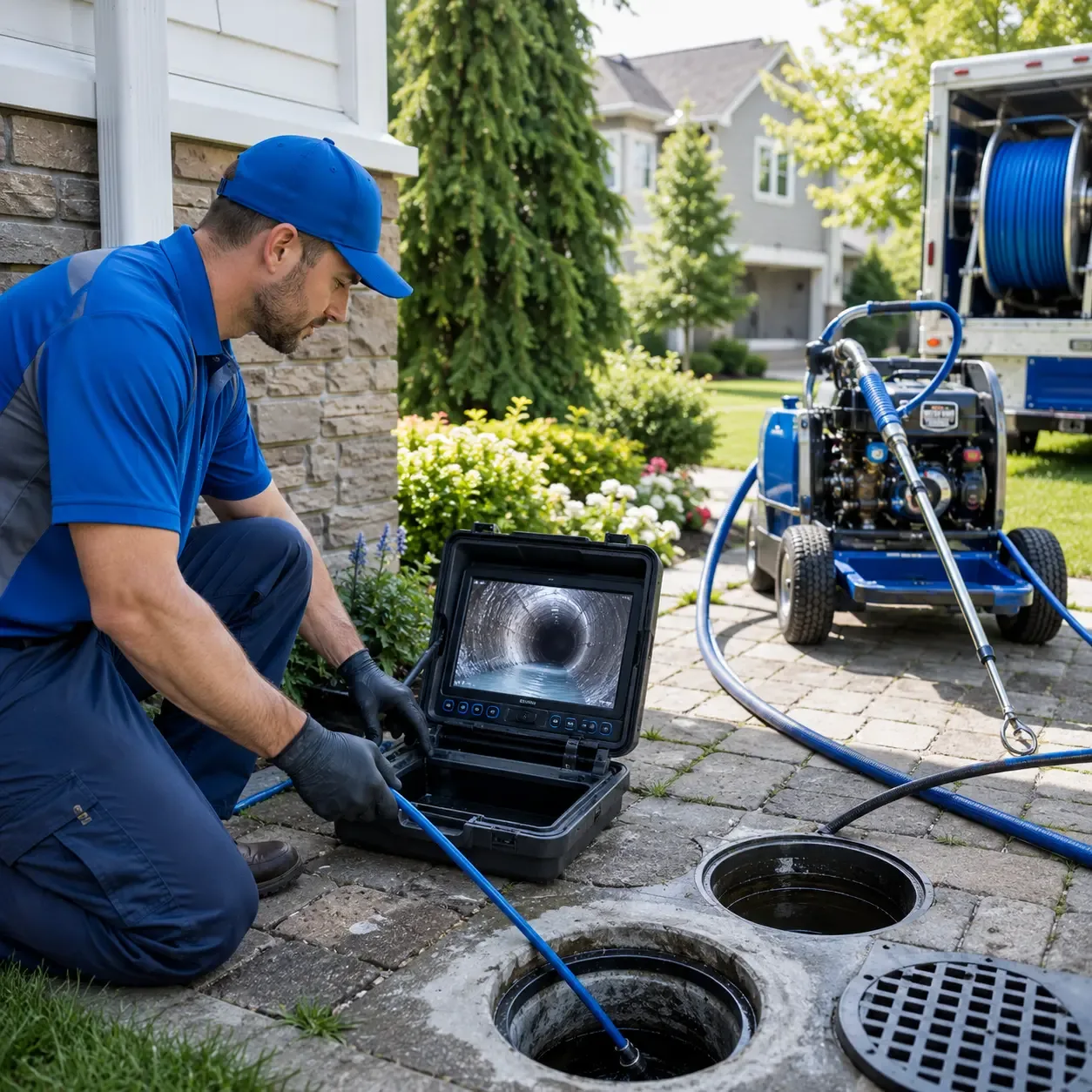 Outdoor drain cleaning professionals serving Pennington, NJ