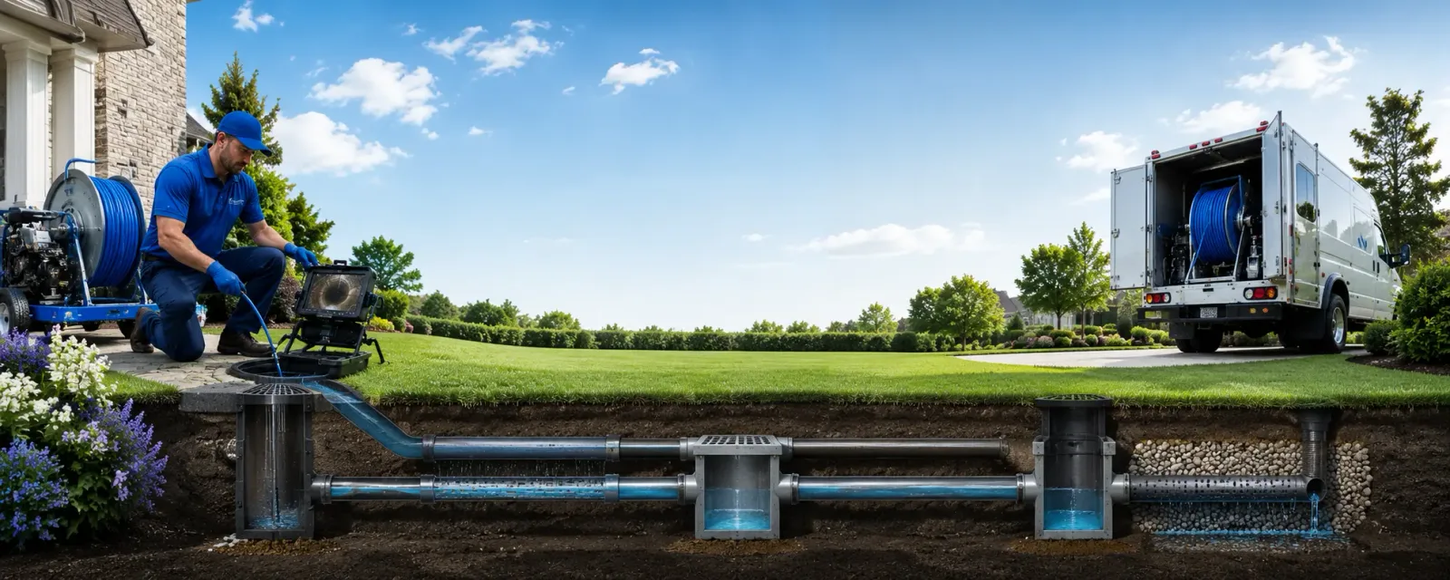 Outdoor drain cleaning information for Pennington, NJ